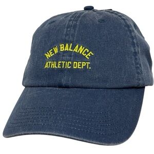 New Balance Men's Baseball Cap Denim Blue Strap Back 100% Cotton